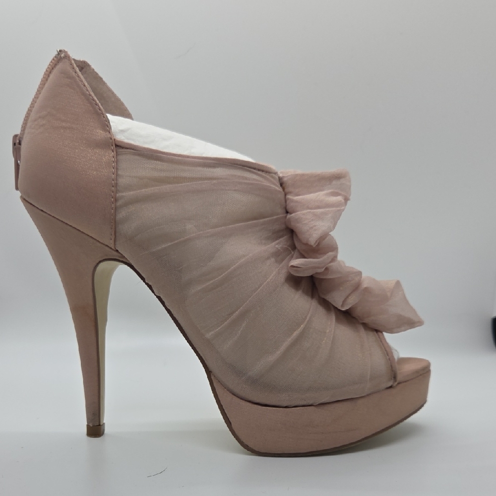 Chinese Laundry Blush Ruffle Heels